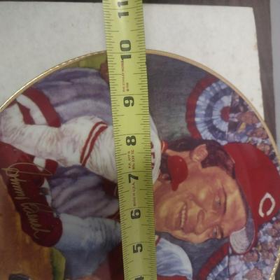 Gartlan Johnny Bench Commemorative Collector's Plate Hall of Fame #365 with Box