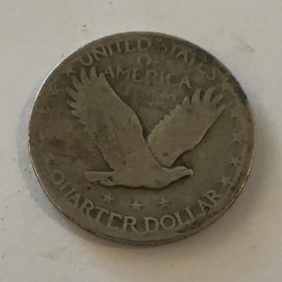 1928 Circulated standing liberty quarter dollar
