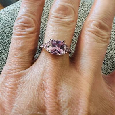 Beautiful Synthetic Pink Cubic Zirconia
