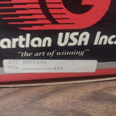 Gartlan Joe Montana Red Jersey Small No. 245 Football Figurine with Box and COA