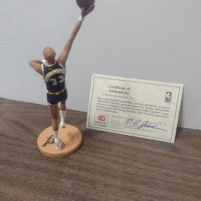 Gartlan Kareem Abdul Jabbar Small No. 157 Basketball Figurine with Box and COA