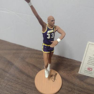 Gartlan Kareem Abdul Jabbar Small No. 157 Basketball Figurine with Box and COA