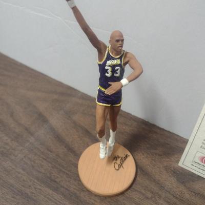 Gartlan Kareem Abdul Jabbar Small No. 157 Basketball Figurine with Box and COA