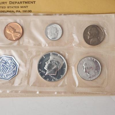 4 1965 US Treasury Department Coin Sets 40% Silver Kennedy .50