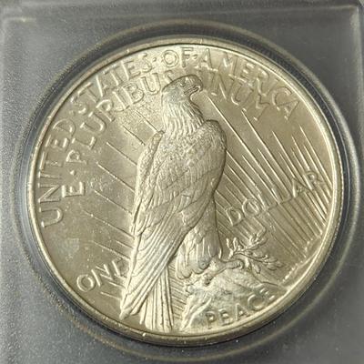 4 Silver Peace Dollars Coins 1922 1923 1924 1925