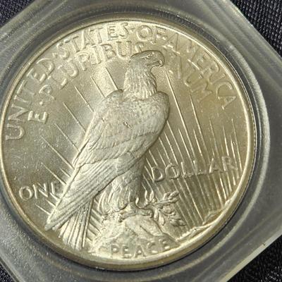 4 Silver Peace Dollars Coins 1922 1923 1924 1925