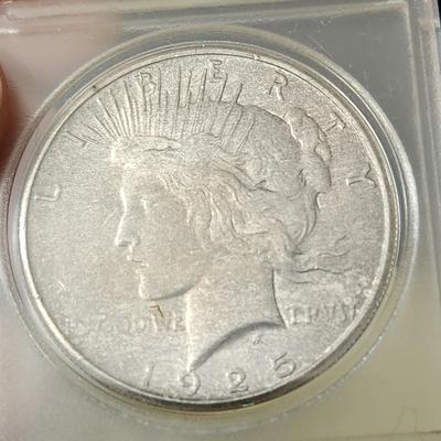 4 Silver Peace Dollars Coins 1922 1923 1924 1925 Lot #452