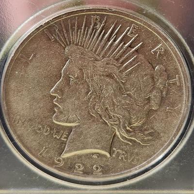4 Silver Peace Dollars Coins 1922 1923 1924 1925 Lot #452