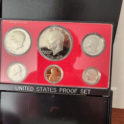 6 Sets of United States Proof Coins Sets 1970 1971 1972 1973 1975 1976