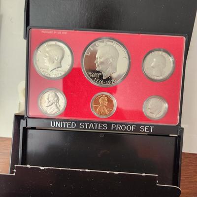 6 Sets of United States Proof Coins Sets 1970 1971 1972 1973 1975 1976