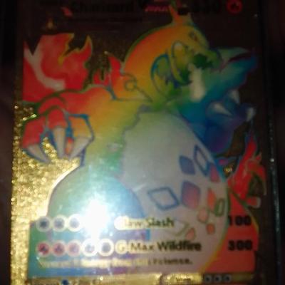 Gold Pokemon card