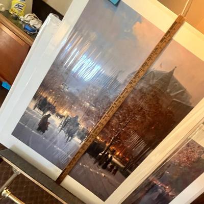 Lot 160 City scape prints