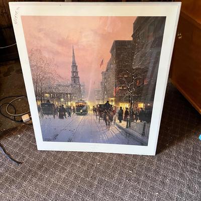 Lot 162 Vintage city scape prints