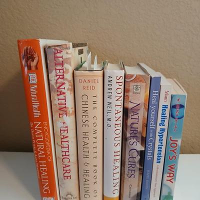 Lot of 8 Holistic & Alternative Medicine Books – Natural Healing, Crystals, Health