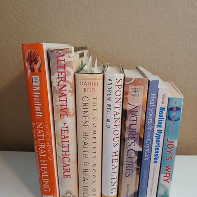 Lot of 8 Holistic & Alternative Medicine Books – Natural Healing, Crystals, Health