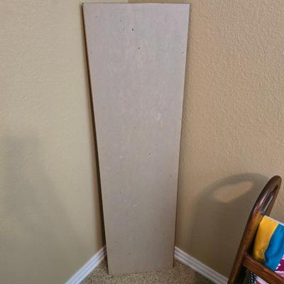 Wooden Quilt Rack with Handmade Patchwork Quilt & Standing Mirror