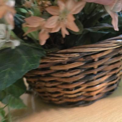 Framed Kathryn Kaaren Floral Print, Faux Arrangement & Candle Decor Lot