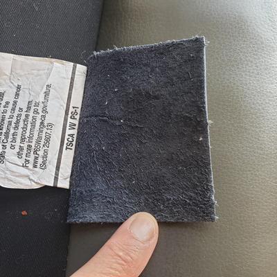 Freestyle Collection Leather Couch With Throw Pillows (LR-BM)