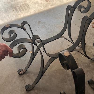 Ornate Iron Table Legs (G-RG)
