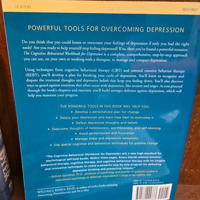 Lot of 6 Self-Help & Depression Recovery Books – CBT, Mindfulness, and Healing