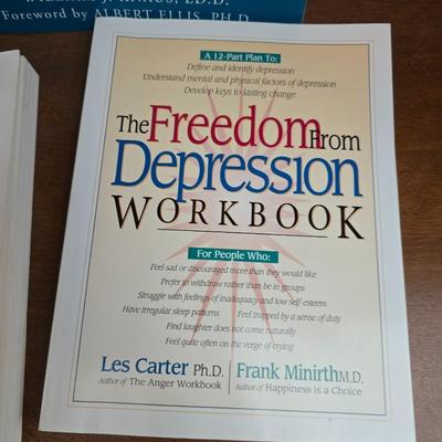 Lot of 6 Self-Help & Depression Recovery Books – CBT, Mindfulness, and Healing