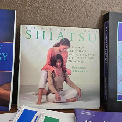 Lot of 10 Wellness & Bodywork Books – Massage, Reflexology, Healing Touch, Anatomy