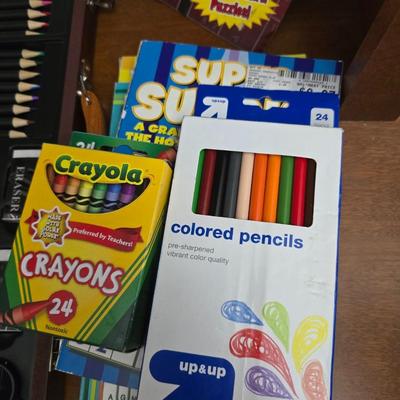 Creative Activity Lot – Coloring Books, Art Set, Sudoku & Puzzles