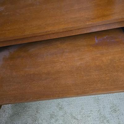 Sauder Home Office Desk & Media Cabinet – Matching Wood Finish