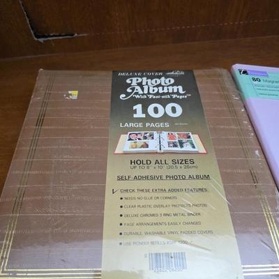 Lot of Large Photo Albums – New & Lightly Used