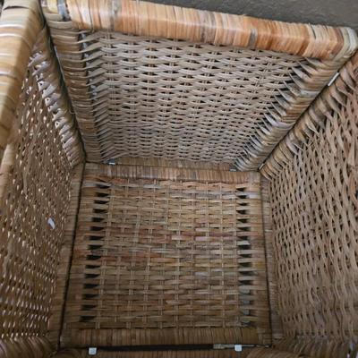 Lot of 3 Wicker Storage Baskets – Wall & Desk Organizers