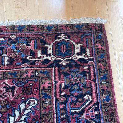 Geometric Persian Style Burgundy Rug (LR-DZ)