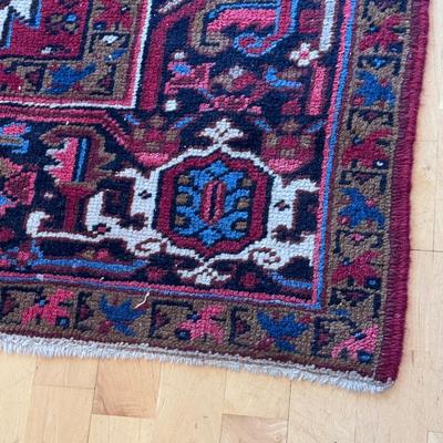 Geometric Persian Style Burgundy Rug (LR-DZ)