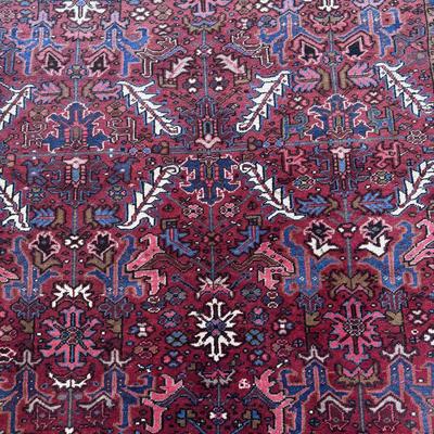 Geometric Persian Style Burgundy Rug (LR-DZ)