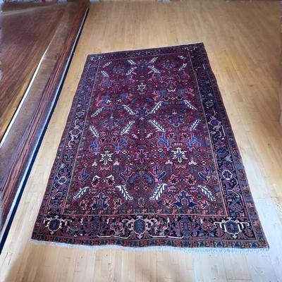 Geometric Persian Style Burgundy Rug (LR-DZ)