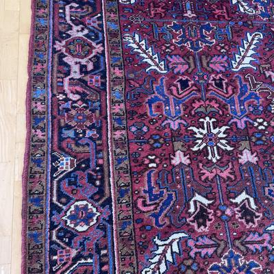 Geometric Persian Style Burgundy Rug (LR-DZ)