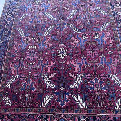 Geometric Persian Style Burgundy Rug (LR-DZ)