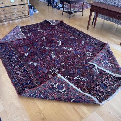 Geometric Persian Style Burgundy Rug (LR-DZ)