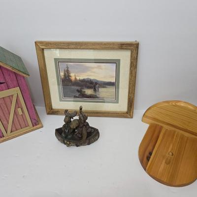 Rustic Cabin Decor Lot – 4 Pieces