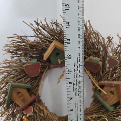 Primitive Country Decor Lot – Rustic Wood bird house themed Accents