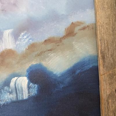 Lighthouse Decor Lot – Painting, solar light house Sculpture & Candle