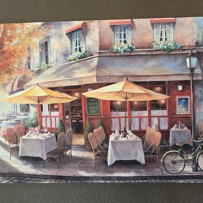Parisian Café Wall Art & Scentsy Wax Warmer Set