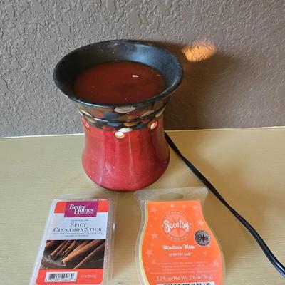 Parisian Café Wall Art & Scentsy Wax Warmer Set