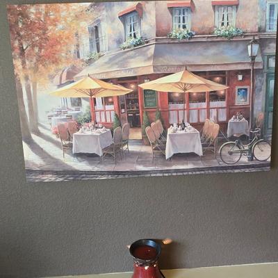 Parisian Café Wall Art & Scentsy Wax Warmer Set