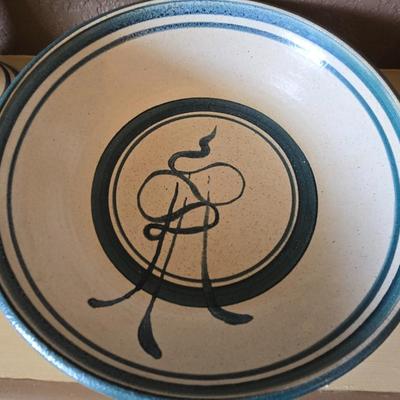 Handcrafted Stoneware Pottery – 4 Pc. Set