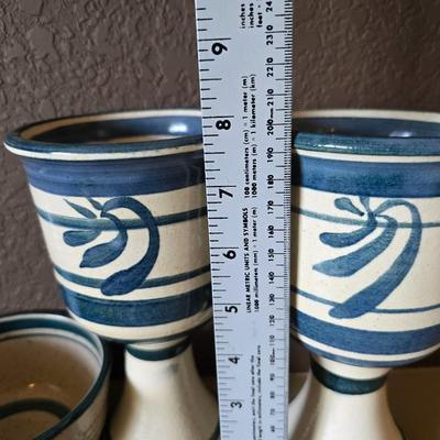 Handcrafted Stoneware Pottery – 4 Pc. Set