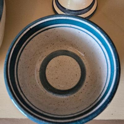Handcrafted Stoneware Pottery – 4 Pc. Set