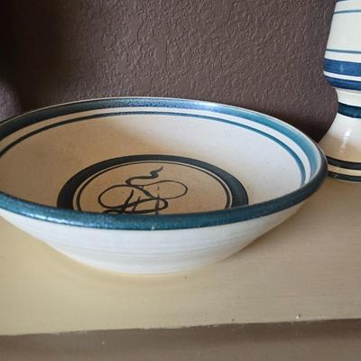 Handcrafted Stoneware Pottery – 4 Pc. Set