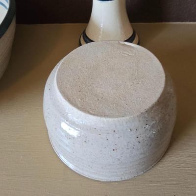 Handcrafted Stoneware Pottery – 4 Pc. Set