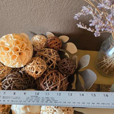 Decorative Home Accents Lot – Bowl, Filler, Lavender & More