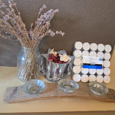 Decorative Home Accents Lot – Bowl, Filler, Lavender & More